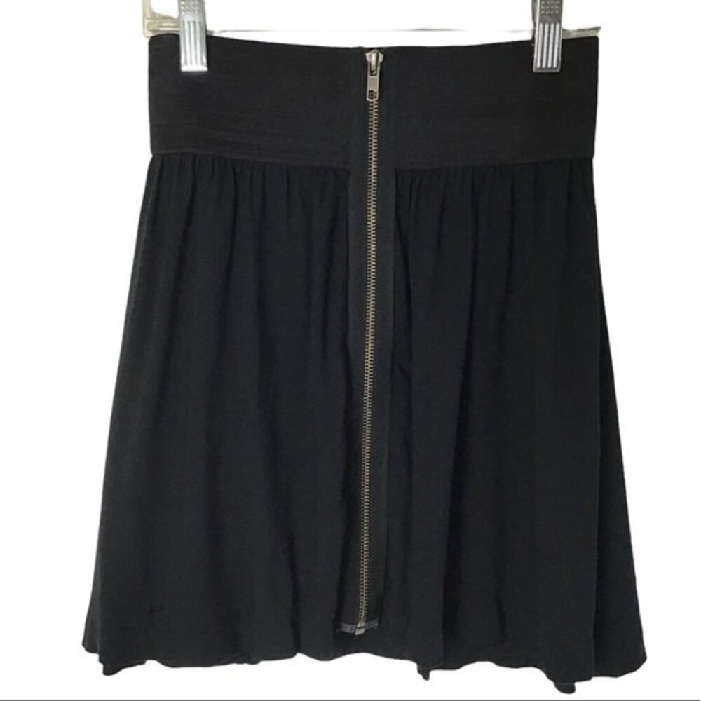 PINK Victoria’s Secret Black Zip Up Mini Skirt Size XS